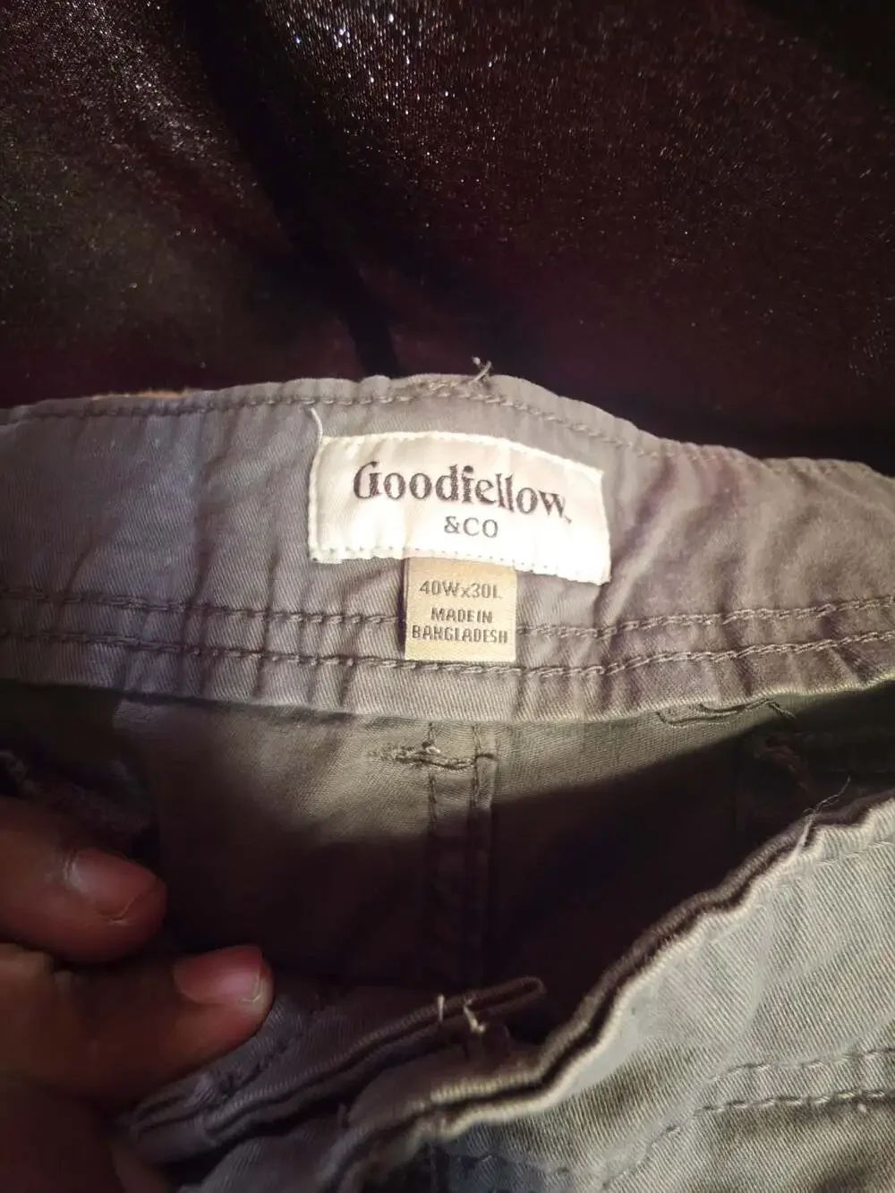 Goodfellow & Co Men's Gray Cargo Pants Size 40x30